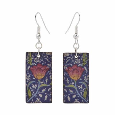 Tulip ceramic hook earrings